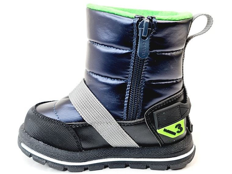 Buty zimowe chłopięce, niebieskie, ocieplane, Weestep