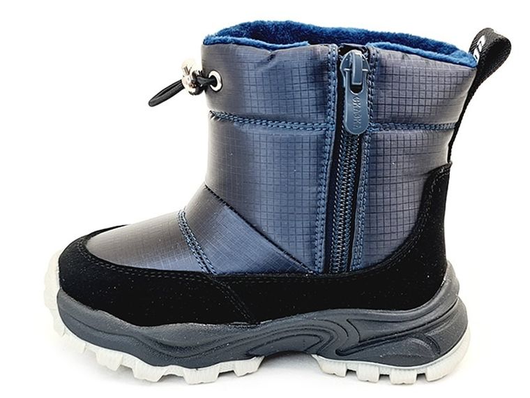 Buty zimowe chłopięce, niebieskie, ocieplane, Weestep