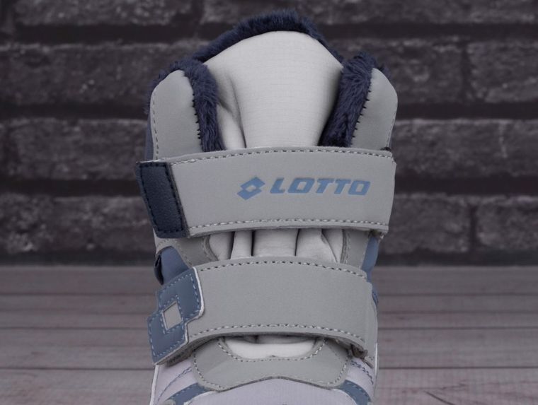 Buty zimowe chłopięce, ocieplane, szare, Lotto Hoonah Tex K