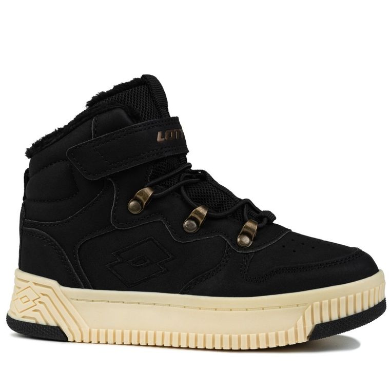 Buty zimowe dziecięce, ocieplane, czarne, Lotto