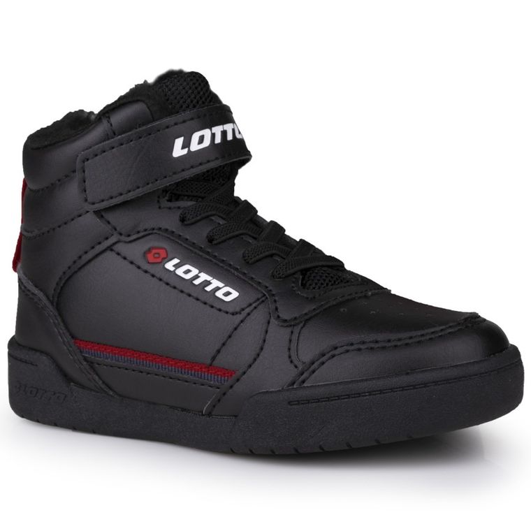 Buty zimowe dziecięce, ocieplane, czarne, Lotto