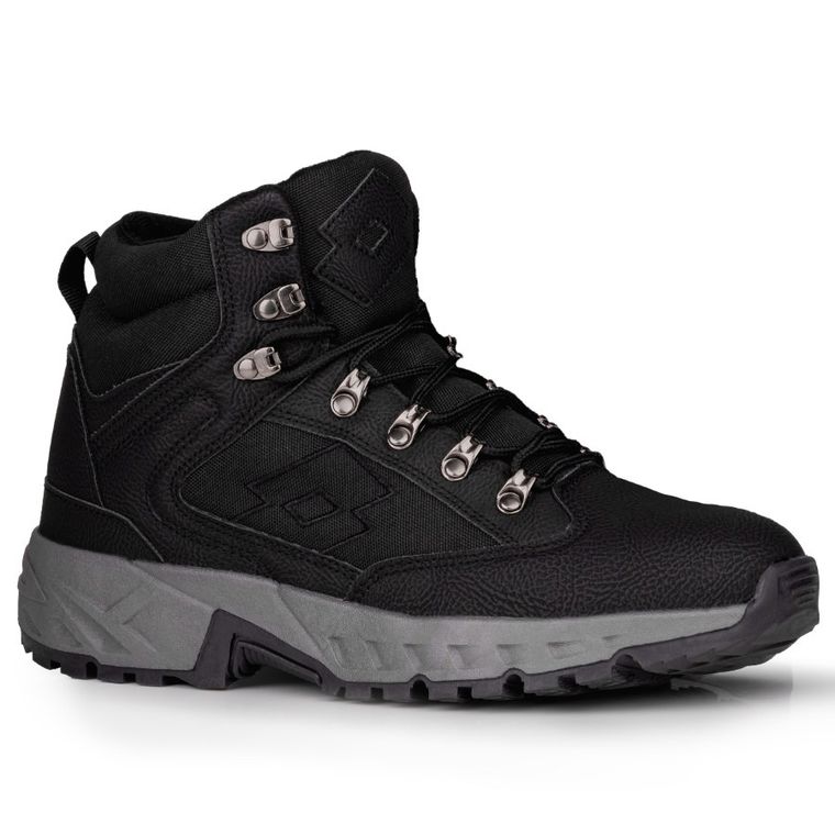 Buty zimowe męskie, czarne, Lotto Woodlark Mid