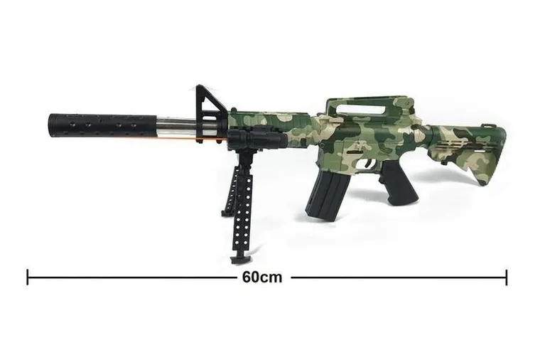 Cabotoys, karabin szturmowy K1035 na kulki plastikowe z laserem, 60 cm