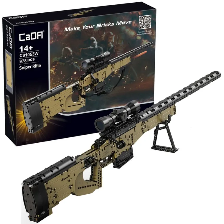 Cada, karabin snajperski, klocki konstrukcyjne, 978 elementów