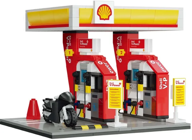 Cada, Shell, Stacja benzynowa, klocki konstrukcyjne, 305 elementów