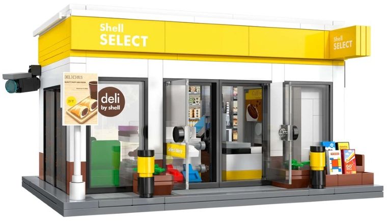 Cada, Sklepik Shell, klocki konstrukcyjne, 303 elementy