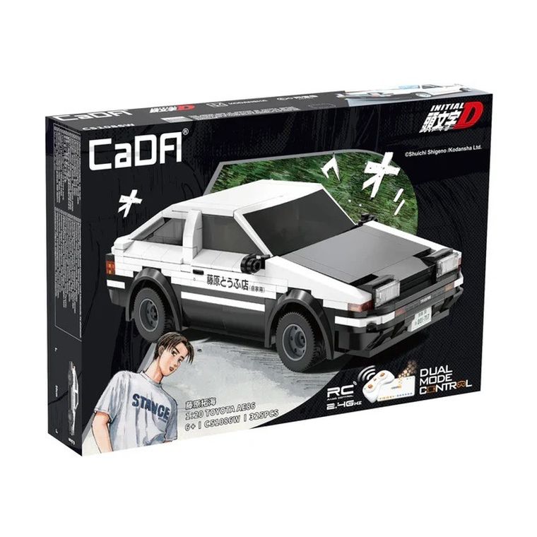 Cada, Toyota AE86 Initial RC, pojazd zdalnie sterowany, klocki konstrukcyjne, 325 elementów