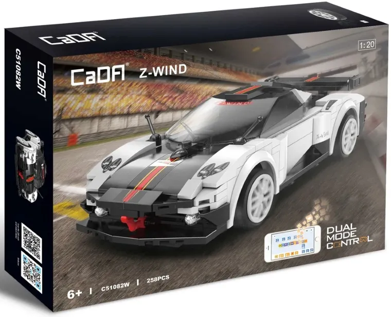 Cada, Z-Wind Sports Car, klocki konstrukcyjne, pojazd zdalnie sterowany, 258 elementów