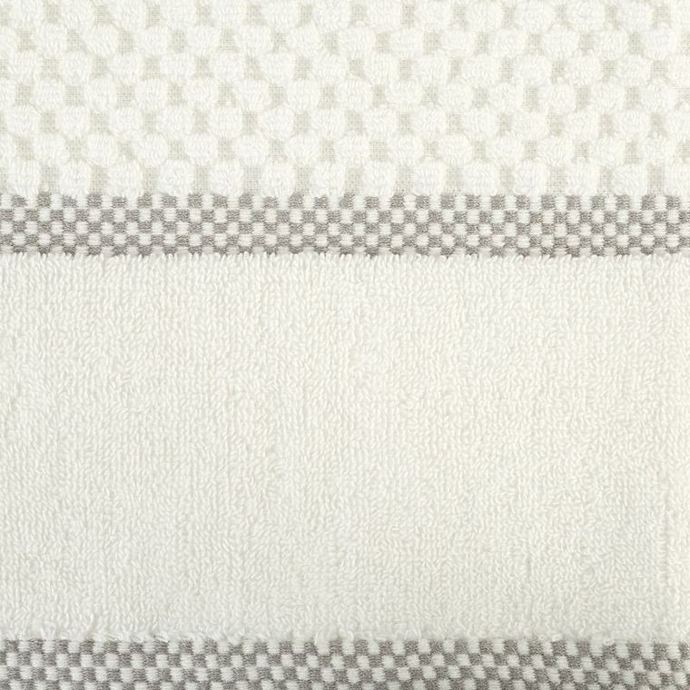 Caleb, ręcznik z ozdobną bordiurą w krateczkę, 70-140 cm