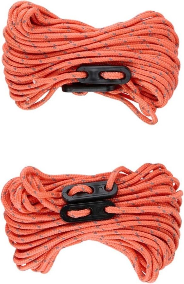 Camp Active, linka turystyczna, naciąg do namiotów, 10m, pomarańczowa, 2 szt.