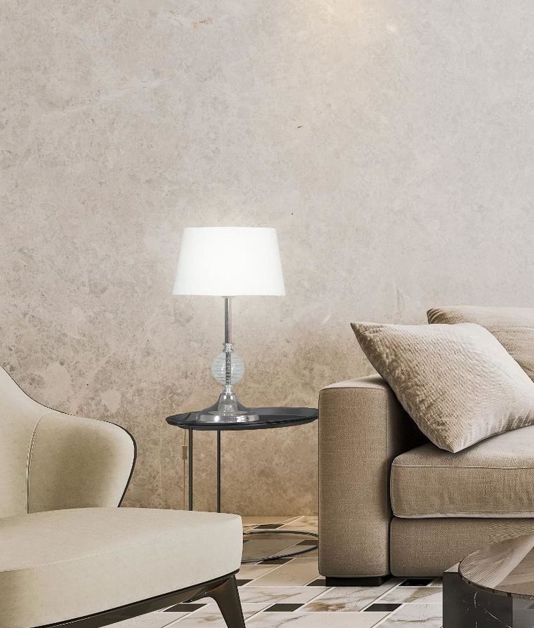 Candellux Lighting, Fero, 1-60W, E27, transparent, lampa stołowa