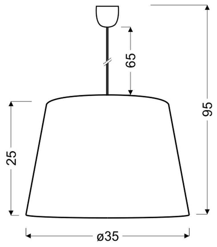 Candellux Lighting, Sweet, 1-60W, E27, różowy, lampa wisząca