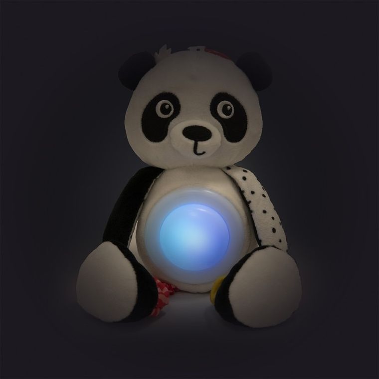 Canpol babies, BabiesBoo, pluszowa panda z zawieszką, pozytywką i lampką