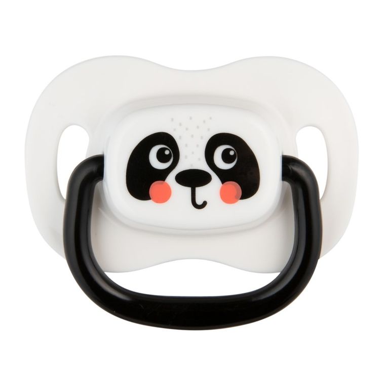 Canpol babies, BabiesBoo, silikonowy smoczek uspokajający, symetryczny, biały, 0-6m, 2 szt.