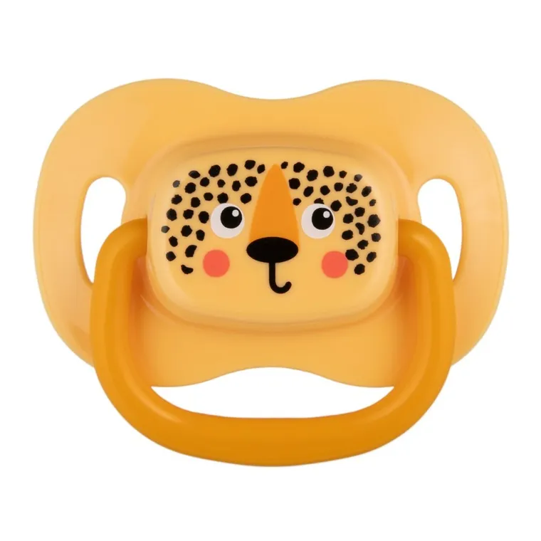 Canpol babies, BabiesBoo, silikonowy smoczek uspokajający, symetryczny, pomarańczowy, 0-6m, 2 szt.