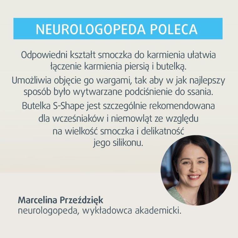 Canpol babies, Difrax, smoczek silikonowy do butelki S-Shape, L, średni, 6m+, 2 szt.