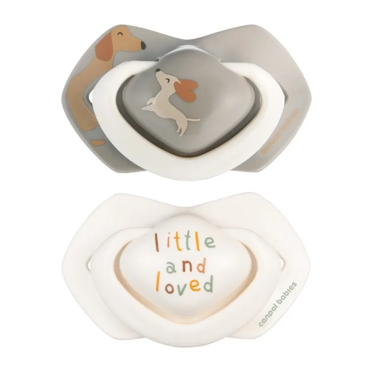Canpol babies, Dogs, smoczek silikonowy, symetryczny, 18m+, 2 szt.
