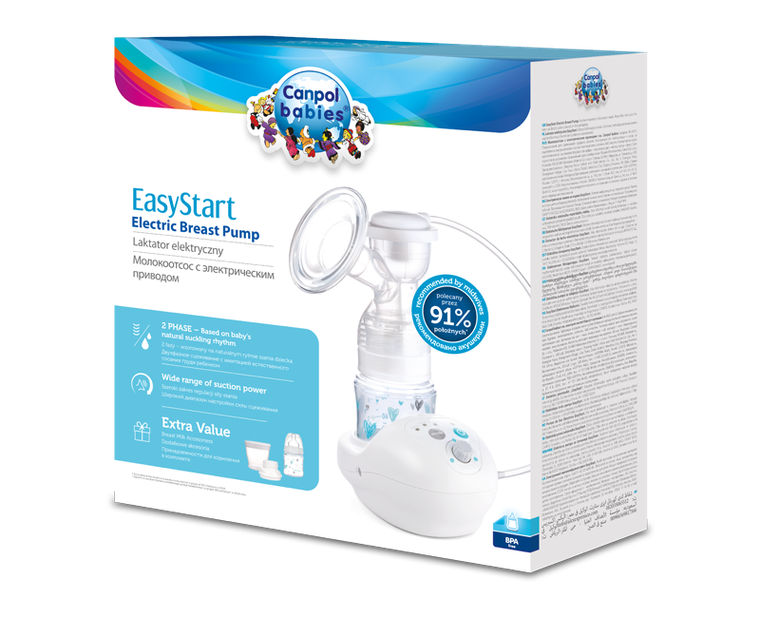 Canpol babies, EasyStart, dwufazowy laktator elektryczny