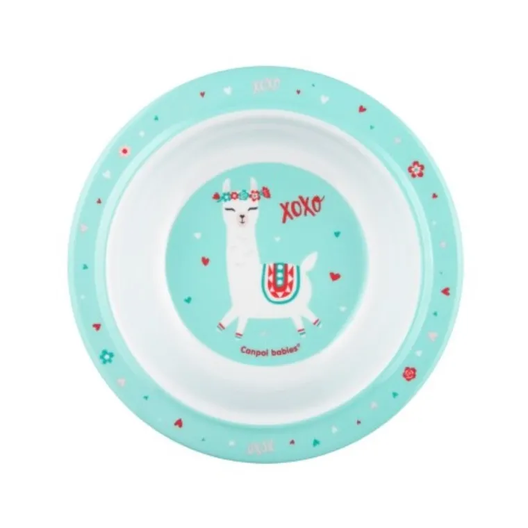 Canpol babies, Exotic Animals, Lama, miseczka melaminowa z przyssawką, 270 ml