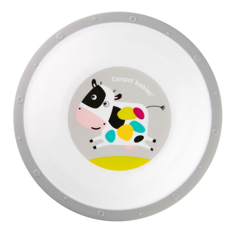 Canpol babies, Krówka, miska antypoślizgowa