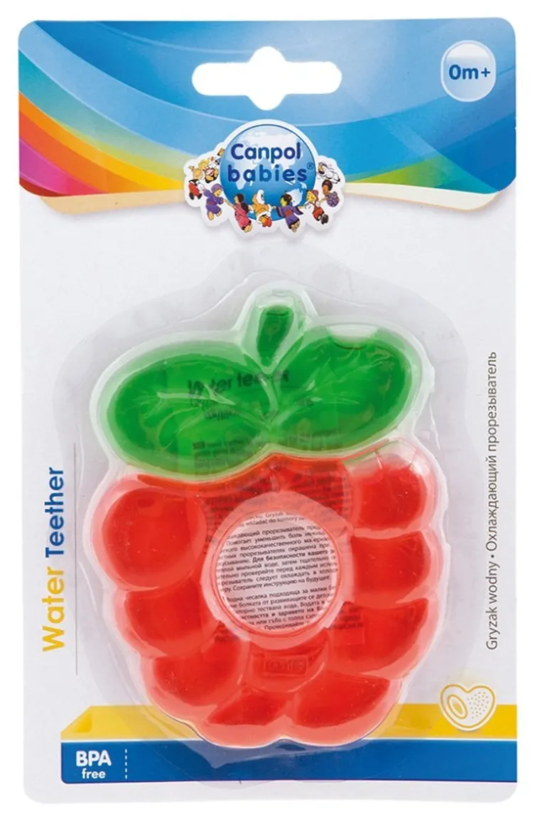 Canpol babies, malina, gryzak wodny dla niemowląt