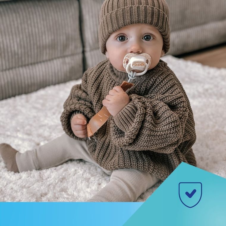 Canpol babies, Mountains, tasiemka do smoczka uspokajającego, żółty