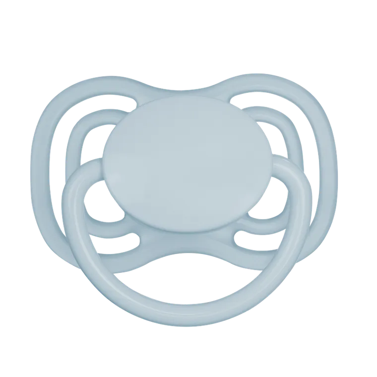 Canpol babies, Nude, smoczek silikonowy, symetryczny, niebieski, 18m+, 2 szt.
