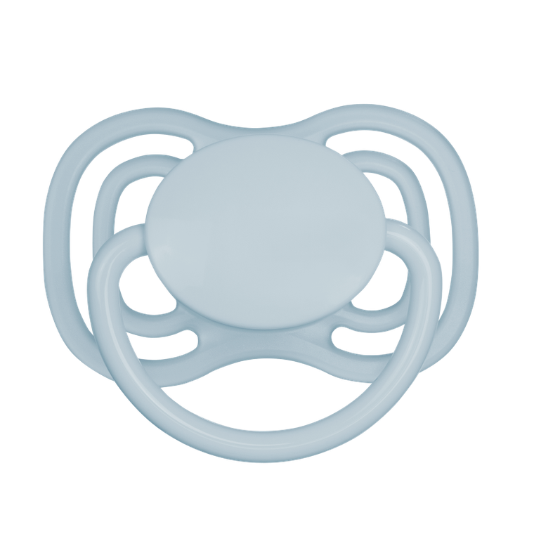 Canpol babies, Nude, smoczek silikonowy, symetryczny, niebieski, 6-18m, 2 szt.