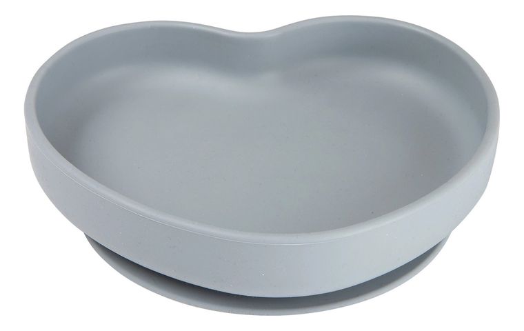 Canpol babies, Serce, talerz silikonowy z przyssawką, niebieski