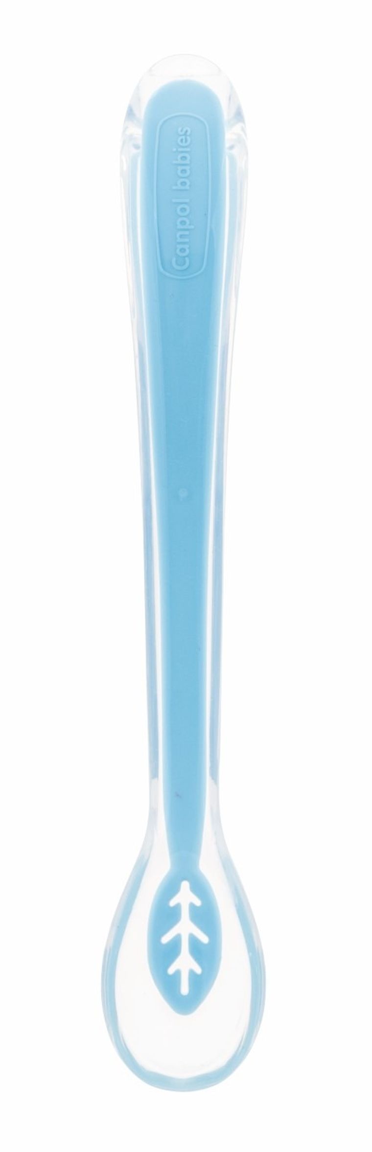Canpol babies, silikonowa łyżeczka, niebieska