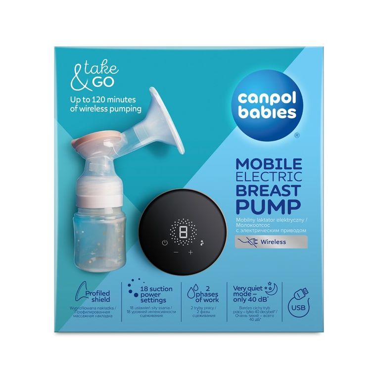 Canpol babies, Take&Go, mobilny laktator elektryczny