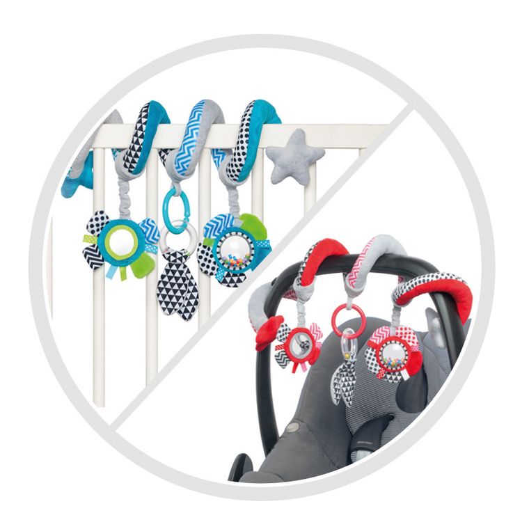 Canpol babies, Zigzag, interaktywna spirala, niebieska