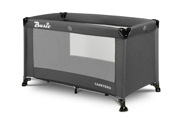 Caretero, Basic, łóżeczko turystyczne, Graphite