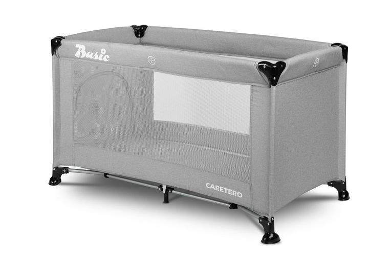 Caretero, Basic, łóżeczko turystyczne, grey