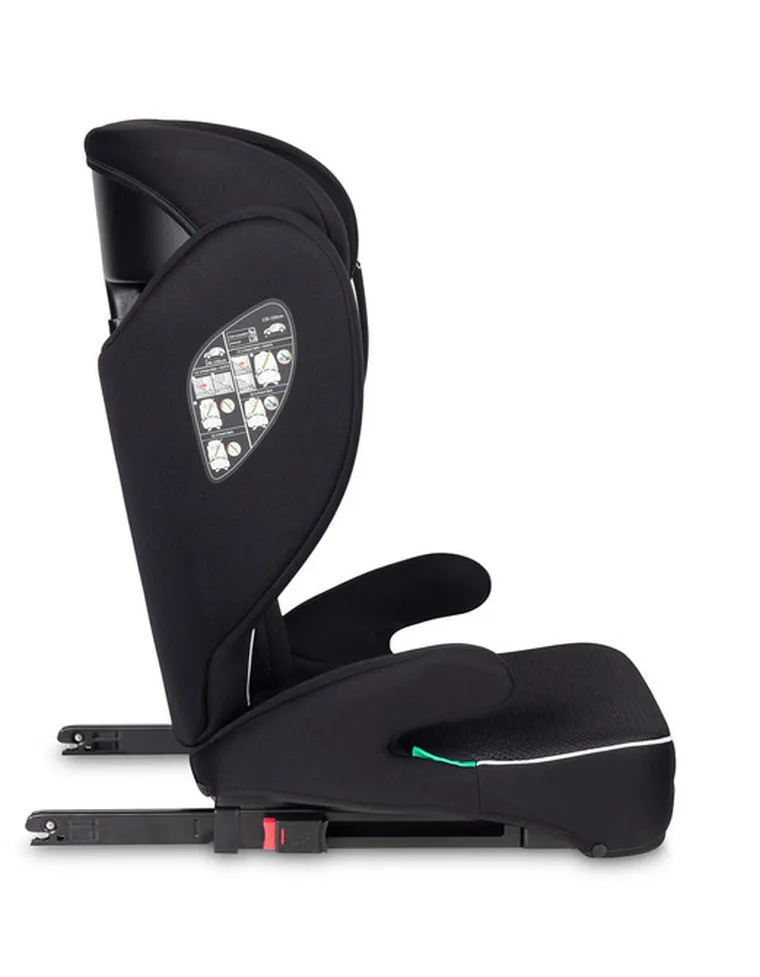 Caretero, Breezy Fix, fotelik samochodowy 2w1, podstawka, fix black, 100-150 cm