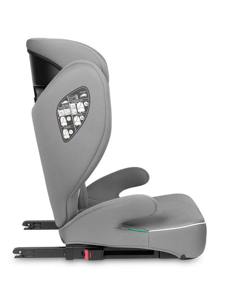 Caretero, Breezy Fix, fotelik samochodowy 2w1, podstawka, grey, 100-150 cm