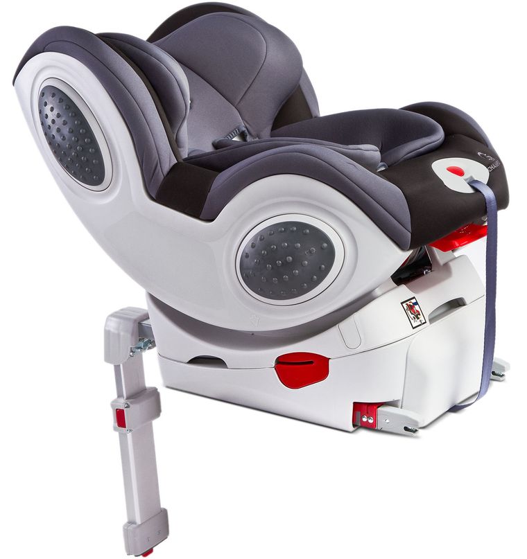 Caretero, Champion Isofix, fotelik samochodowy, 0-18 kg, graphite