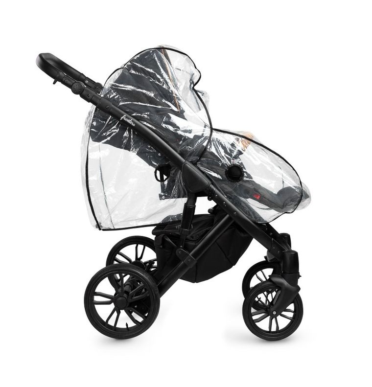 Caretero, Folia przeciwdeszczowa na wózki z przekładaną rączką
