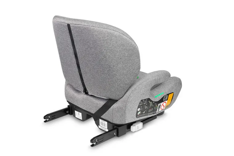 Caretero, Irbis, fotelik samochodowy, podstawka, i-Size, grey melange, 125-150 cm