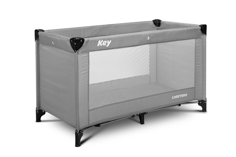 Caretero, Key, łóżeczko turystyczne, grey