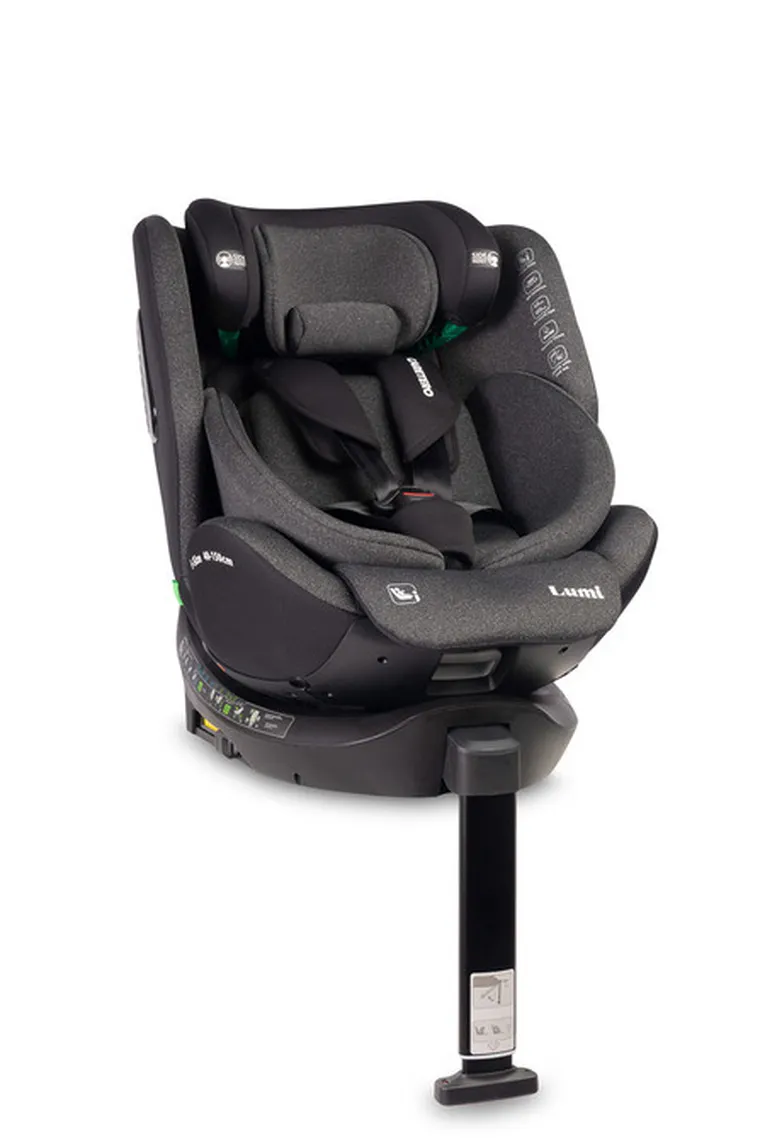 Caretero, Lumi, i-Size, fotelik samochodowy, dark grey, 40-150 cm