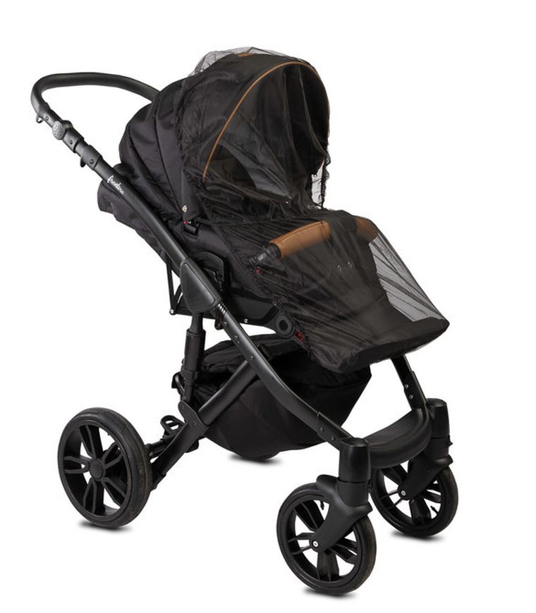 Caretero, moskitiera na wózek, uniwersalna, czarna