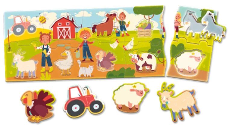 Carotina Baby, Farma, puzzle panorama