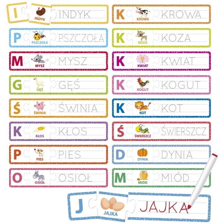 Carotina, Czytam, piszę i bawię się, Farma, zestaw edukacyjny