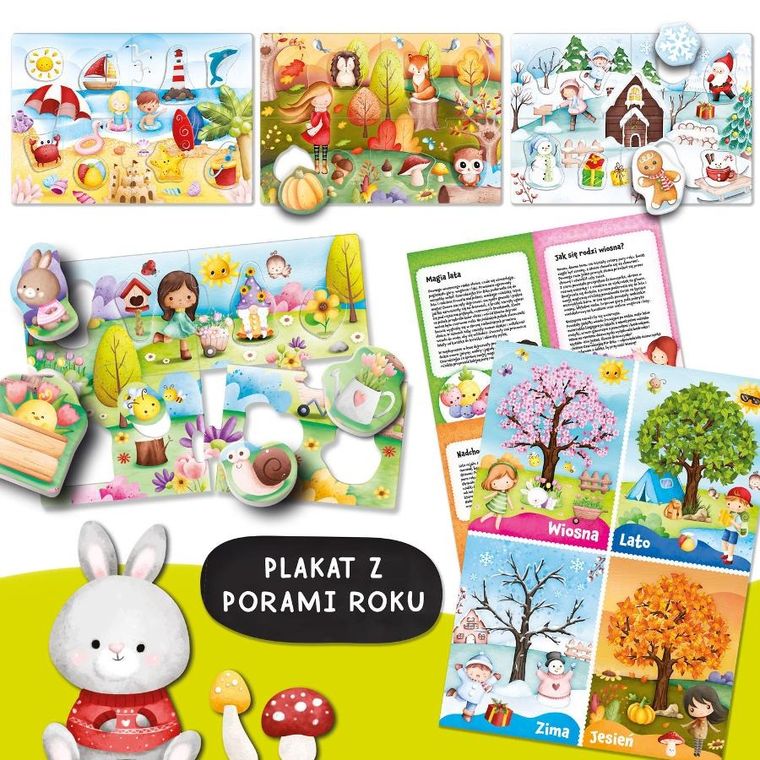 Carotina, Pory Roku, 10 gier z czytaniem i pisaniem, gra edukacyjna