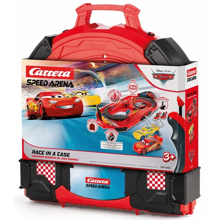 Carrera, Speed Arena, Auta, tor wyścigowy z autami w składanej walizce, 2,77m