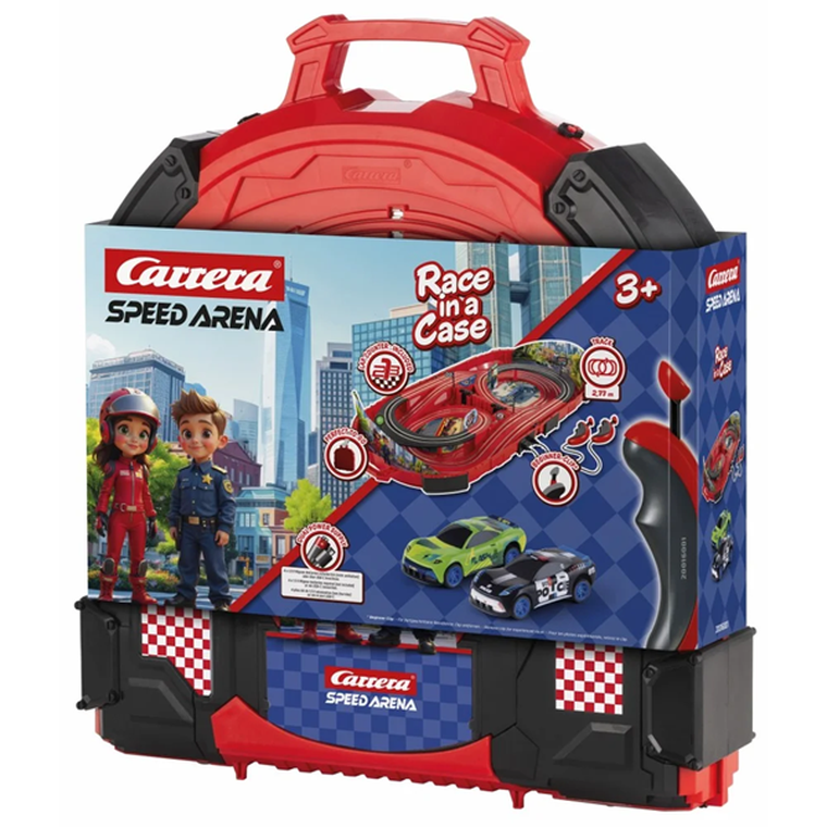 Carrera, Speed Arena, Race in a Case, policja, tor wyścigowy z autami w składanej walizce, 2,7m