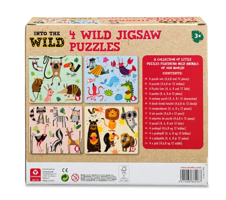 Cartamundi, Into the Wild, Puzzles, 4 układanki