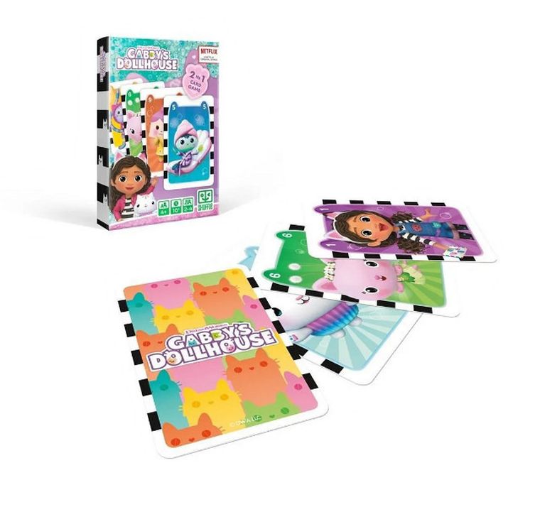 Cartamundi, Koci Domek Gabi, piotruś i memo 2w1, gra karciana