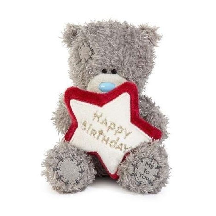 Carte Blanche, Me to You, maskotka z gwiazdką, Miś Tatty Teddy, Happy Birthday, 11 cm